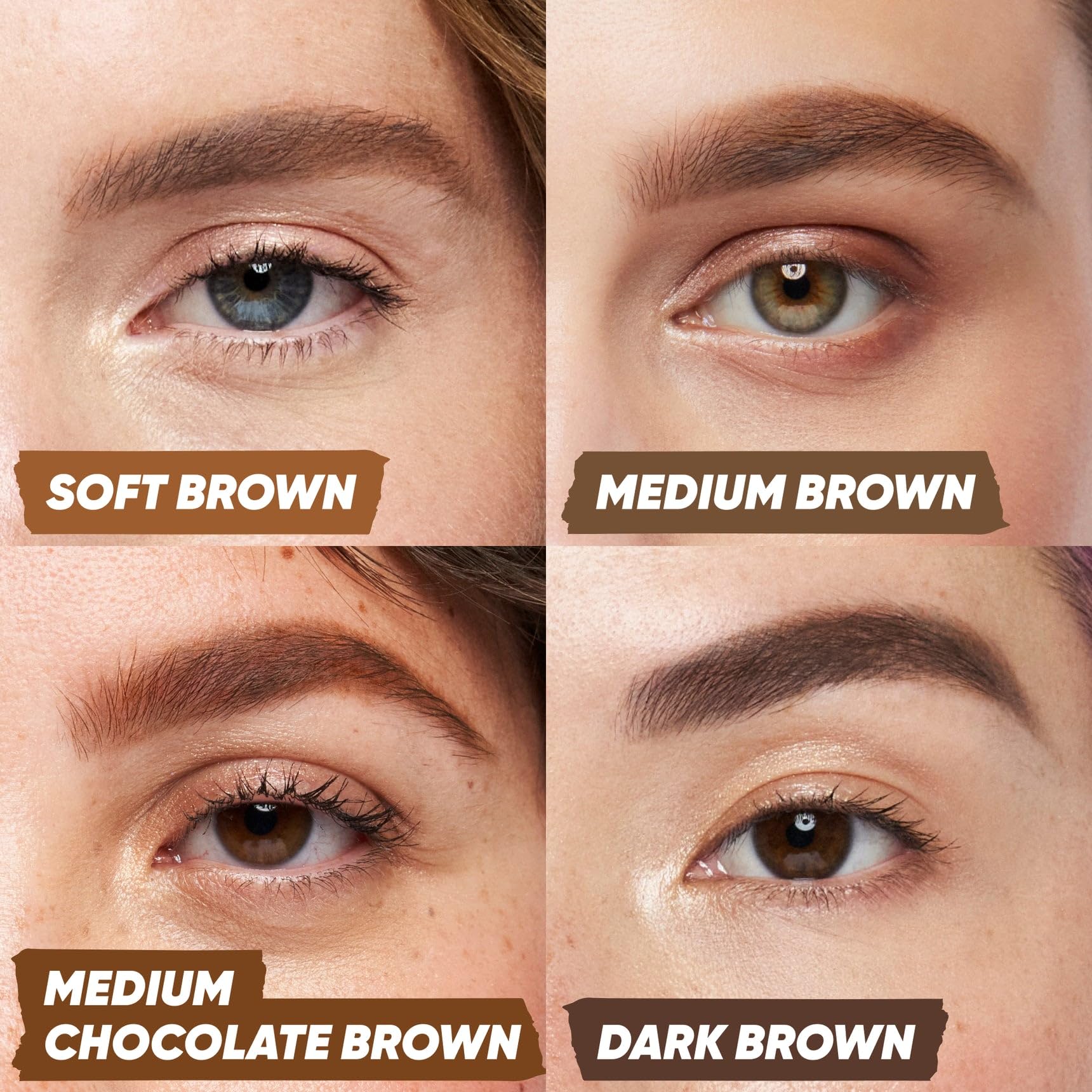 Kosas Brow Pop Eyebrow Pencil – Brow Pencil with Spoolie, Medium Brown - dailyvitalstore