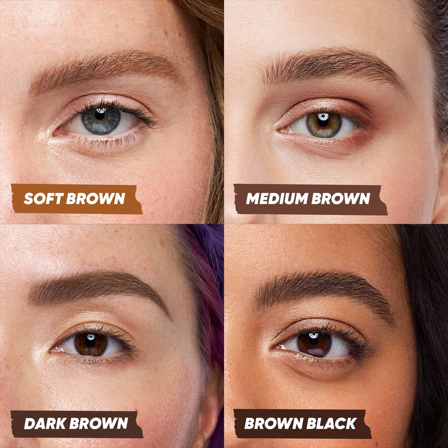 Kosas Brow Pop Nano Eyebrow Pencil – Ultra-Fine 1mm Micro Brow Pencil with Spoolie, Medium Brown - dailyvitalstore