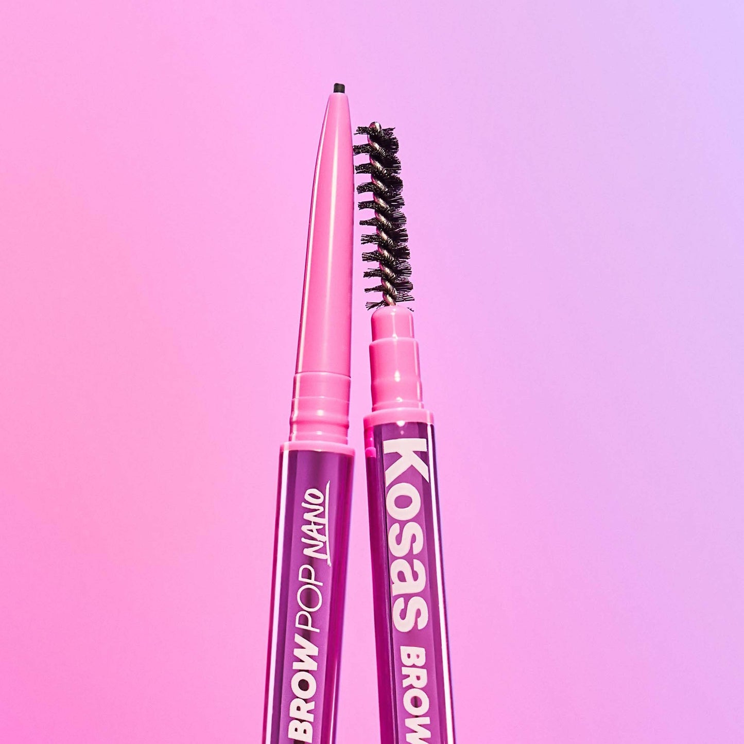 Kosas Brow Pop Nano Eyebrow Pencil – Ultra-Fine 1mm Micro Brow Pencil with Spoolie, Medium Brown - dailyvitalstore