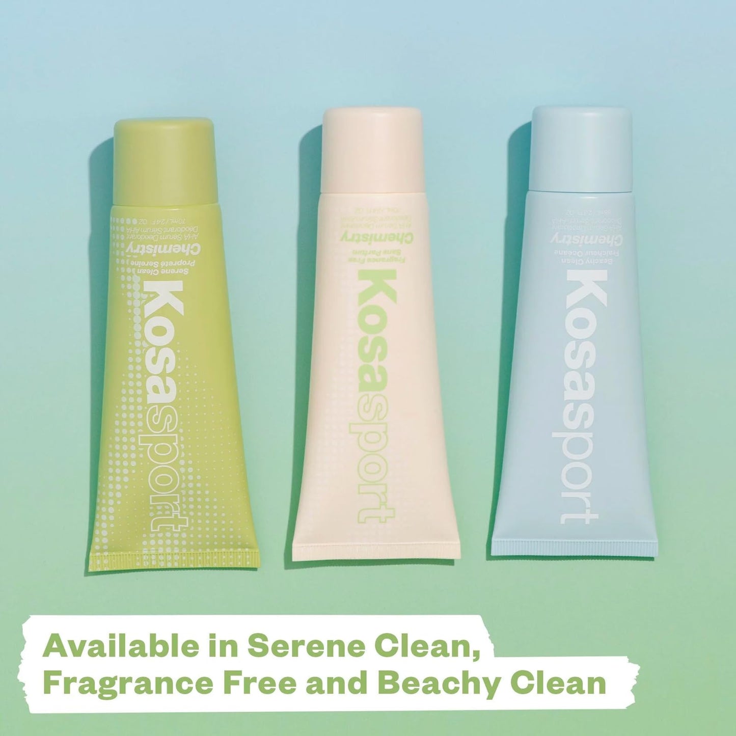 Kosas Chemistry Deodorant - Aluminium and Baking Soda Free + BO-Fighting AHA Serum that Exfoliates, Softens, and Nourishes the Skin, (Serene Clean) - dailyvitalstore