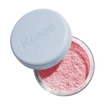 Kosas Cloud Set Loose Setting Powder – Talc-Free Translucent Face Powder for Oil Control, Ultra Sheer Pink - dailyvitalstore