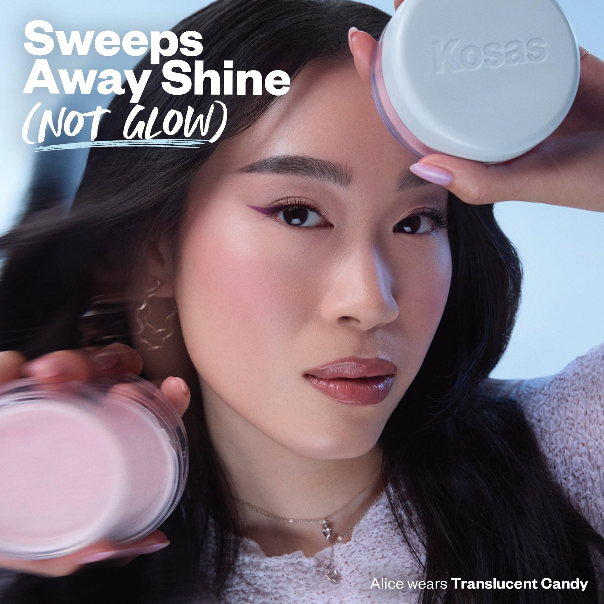 Kosas Cloud Set Loose Setting Powder – Talc-Free Translucent Face Powder for Oil Control, Ultra Sheer Pink - dailyvitalstore