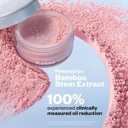 Kosas Cloud Set Loose Setting Powder – Talc-Free Translucent Face Powder for Oil Control, Ultra Sheer Pink - dailyvitalstore