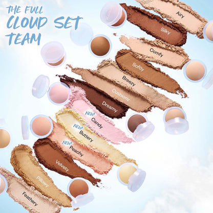 Kosas Cloud Set Pressed Setting Powder – Translucent Shine Control Face Powder, Soft Matte Finish, Comfy (Sheer Medium) - dailyvitalstore
