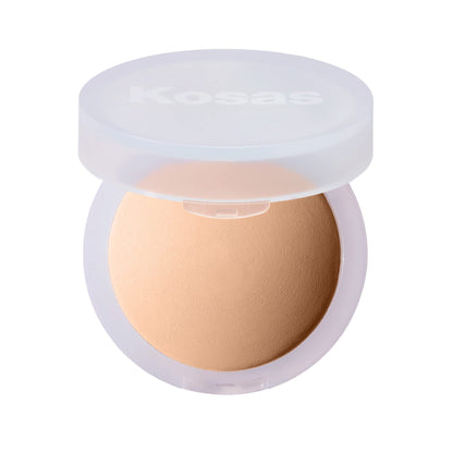 Kosas Cloud Set Pressed Setting Powder – Translucent Shine Control Face Powder, Soft Matte Finish, Comfy (Sheer Medium) - dailyvitalstore
