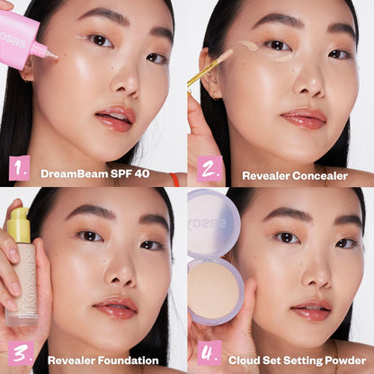 Kosas DreamBeam SPF 40 Mineral Sunscreen for Face + Makeup Prep – Lightweight Hydrating Sun Protection, 40 ml - dailyvitalstore