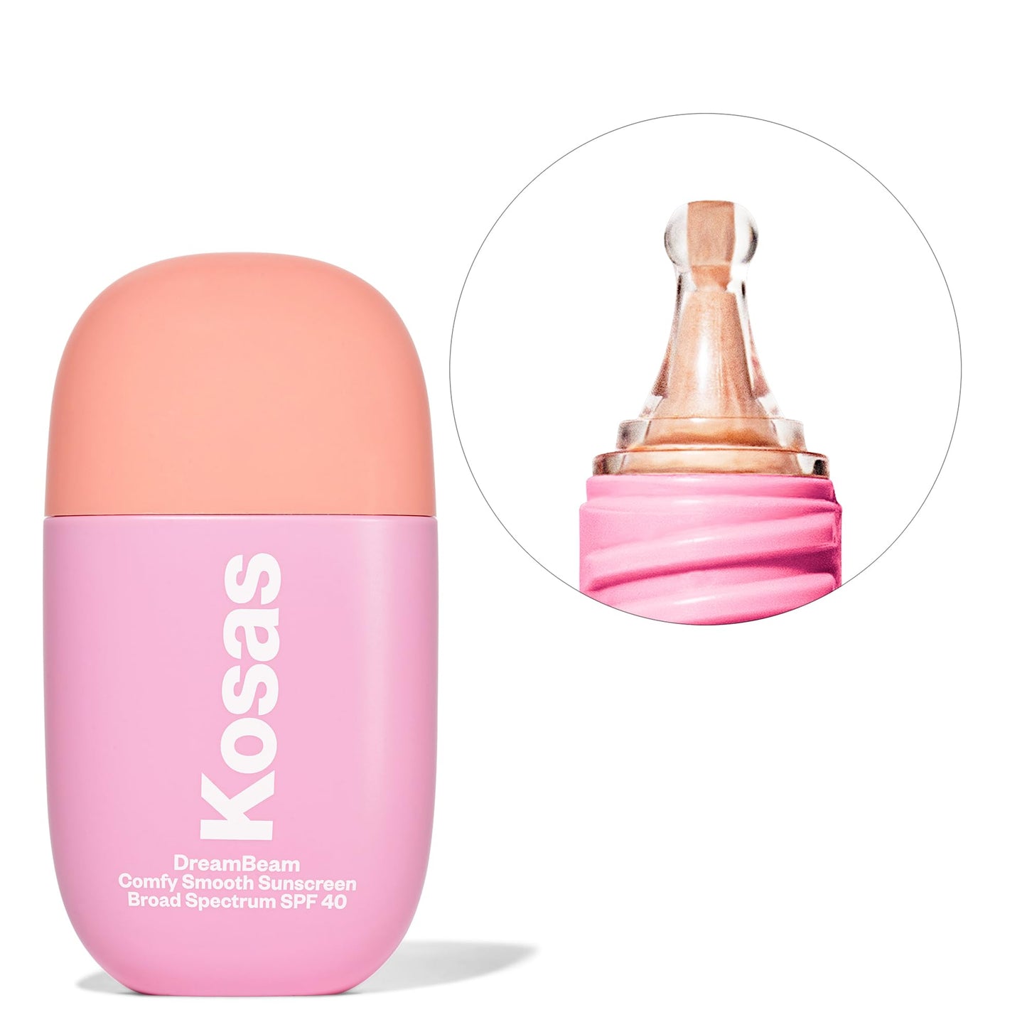 Kosas DreamBeam SPF 40 Mineral Sunscreen for Face + Makeup Prep – Lightweight Hydrating Sun Protection, 40 ml - dailyvitalstore