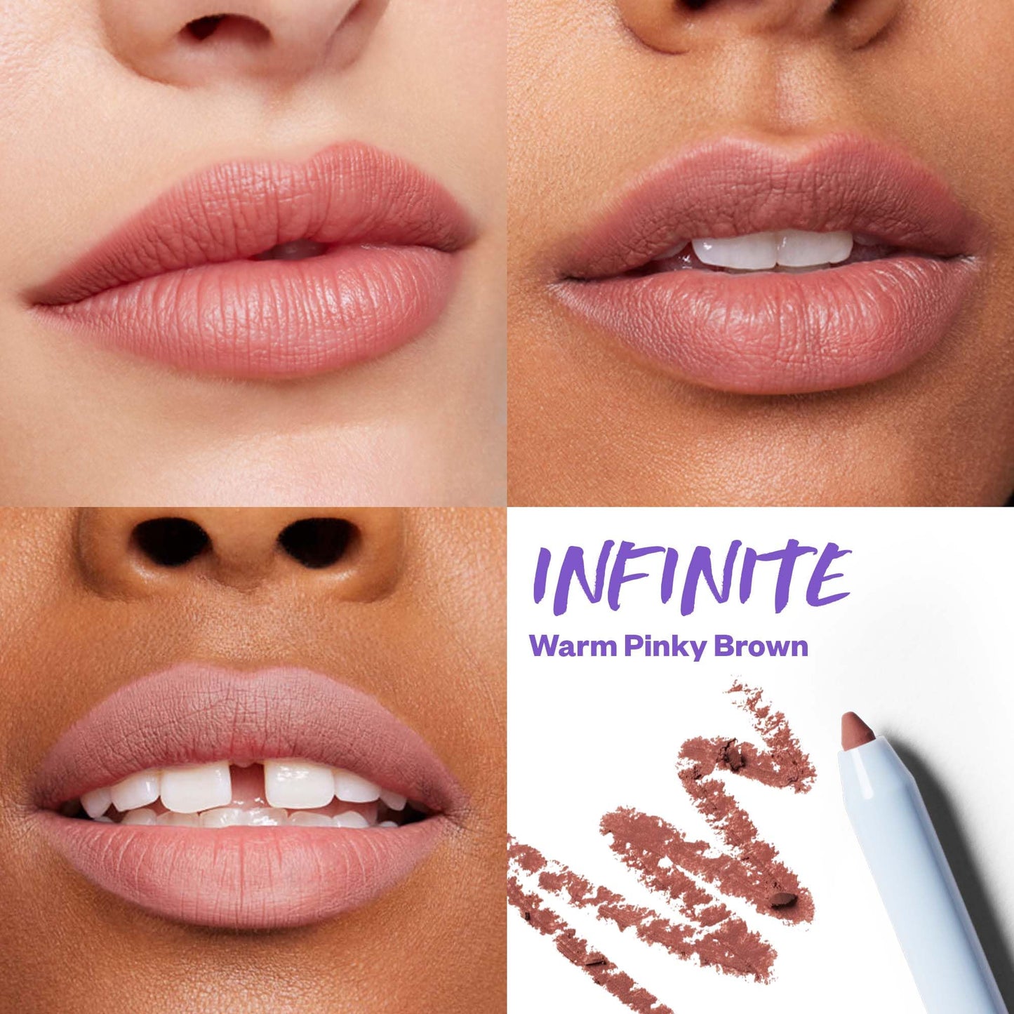 Kosas Hotliner Retractable Lip Liner Pencil with Built-In Brush & Sharpener - Easy Contouring, Hydrating, Long-Lasting- Pigmented Creamy Texture for Plumping Lips - Hyaluronic Acid & Konjac - Infinite - dailyvitalstore