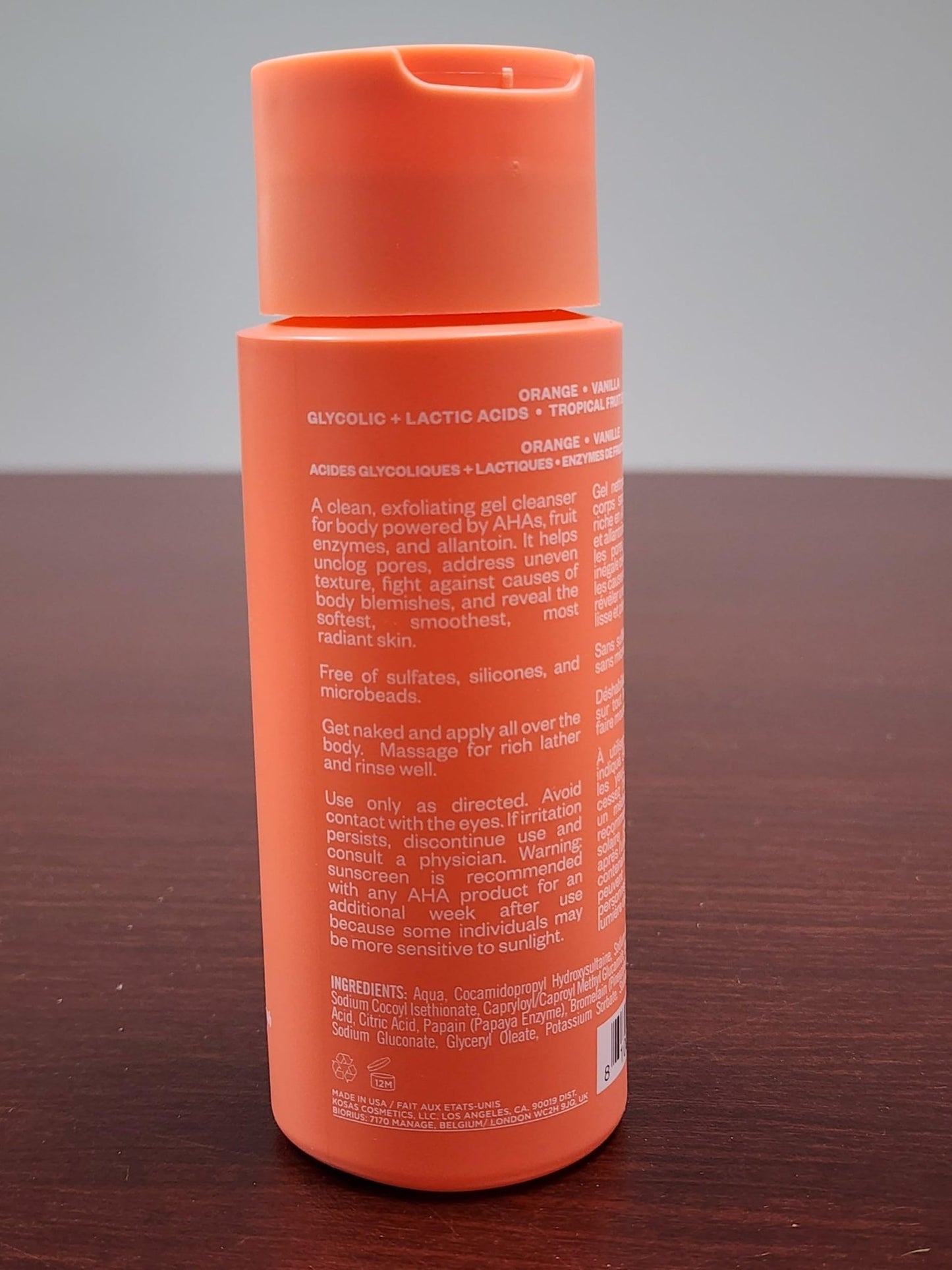 Kosas Kosasport Good Body Skin Exfoliating Body Cleanser - Juicy Clean - dailyvitalstore