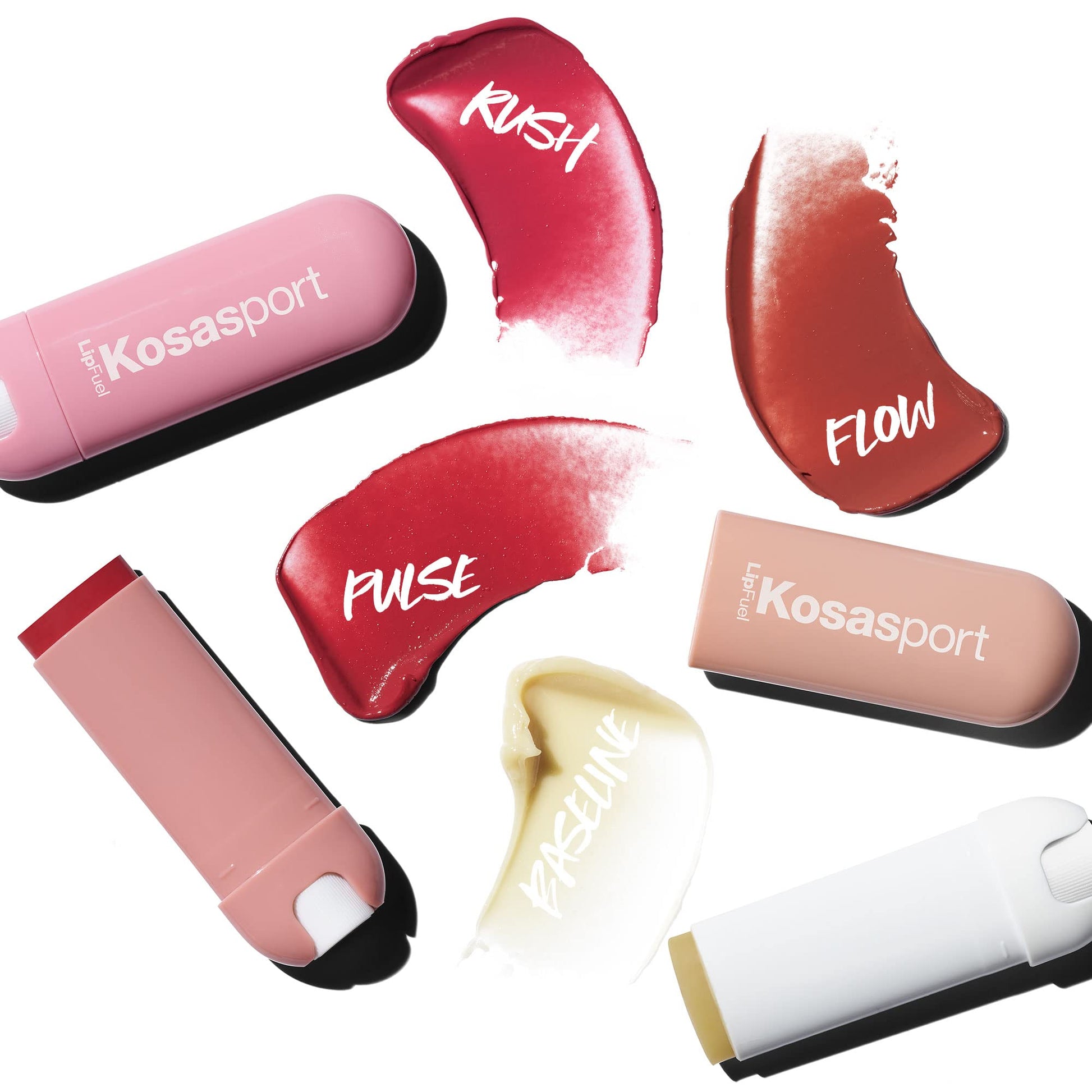 Kosas Lipfuel Hyaluronic Active Sport Lip Balm - Hydrates, Energizes and Protects - Natural Lip Treatment and Care (Baseline) - dailyvitalstore