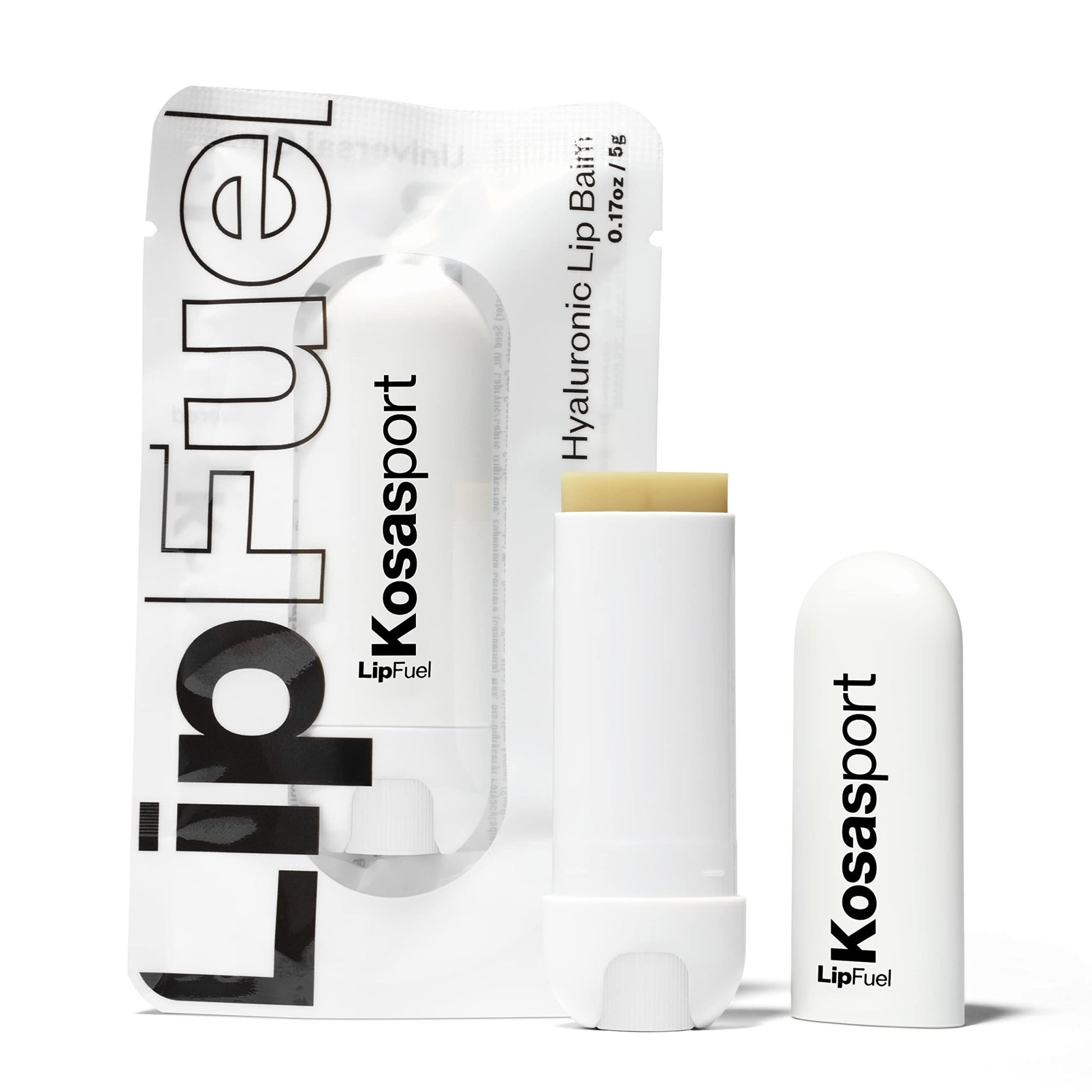 Kosas Lipfuel Hyaluronic Active Sport Lip Balm - Hydrates, Energizes and Protects - Natural Lip Treatment and Care (Baseline) - dailyvitalstore