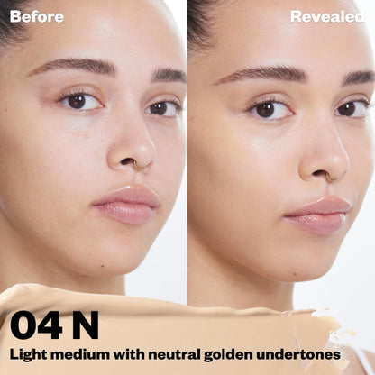 Kosas Revealer Concealer – Medium Coverage Hydrating Under Eye & Face Concealer with Hyaluronic Acid, Tone 04 N - dailyvitalstore