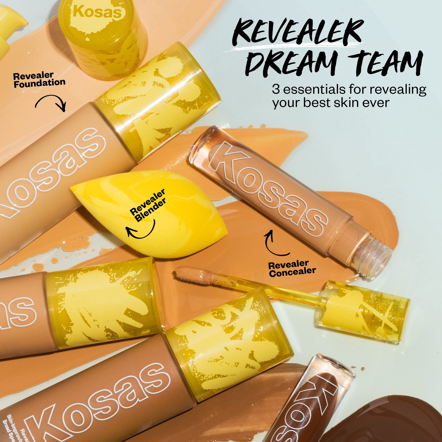 Kosas Revealer Liquid Foundation SPF 25 – Medium Buildable Coverage, Hydrating Natural Glow Finish, Light Medium Neutral 200 - dailyvitalstore