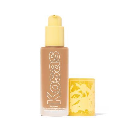 Kosas Revealer Liquid Foundation SPF 25 – Medium Buildable Coverage, Hydrating Natural Glow Finish, Medium Neutral 220 - dailyvitalstore