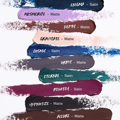 Kosas Soulgazer Gel Eyeliner (Enigma) - Waterproof, Smudge-Proof Pen with Hyaluronic Acid - Retractable Eyeliner Pencil with Sharpener & Smudger, Long-Lasting - Blackened Blue Satin - dailyvitalstore