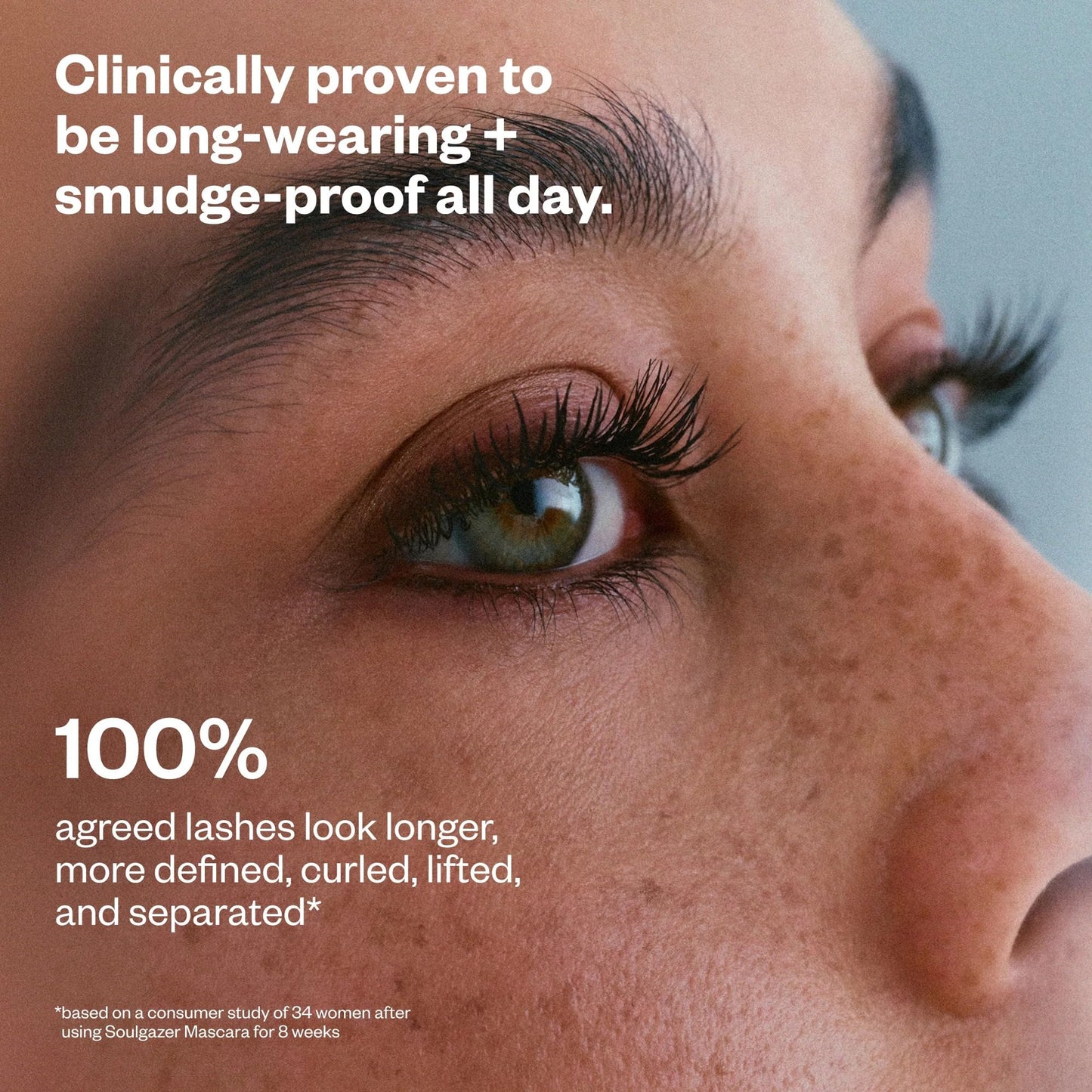 Kosas Soulgazer Lengthening + Lifting Peptide Mascara – Smudge-Proof, Clump-Free Mascara + Lash Serum 2-in-1 for Long, Defined Lashes – Curvilinear Molded Brush, Vegan, Sensitive-Eye Safe - dailyvitalstore