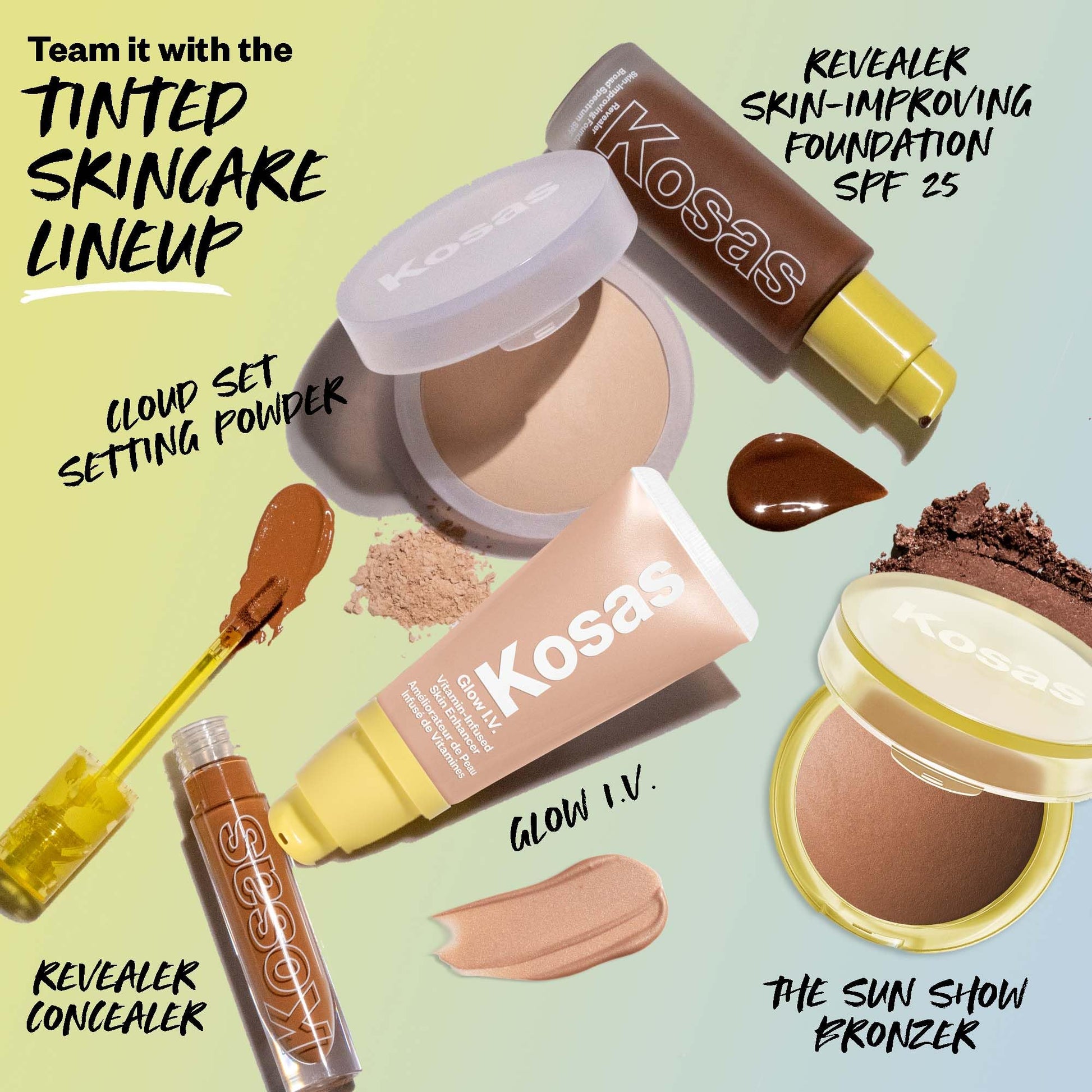 Kosas Sun Show Glowy Warmth Baked Bronzer - Contouring Powder for Cheekbones, Nose & Jawline - Enriched with Concentrated Fatty Acids - Talc-Free, Vegan & Hypoallergenic - Escape - dailyvitalstore