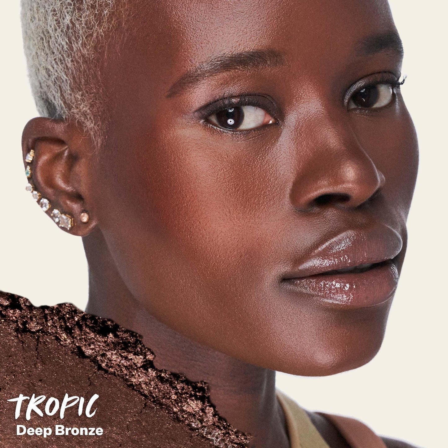 Kosas Sun Show Glowy Warmth Baked Bronzer - Contouring Powder for Cheekbones, Nose & Jawline - Enriched with Concentrated Fatty Acids - Talc-Free, Vegan & Hypoallergenic - Tropic - dailyvitalstore