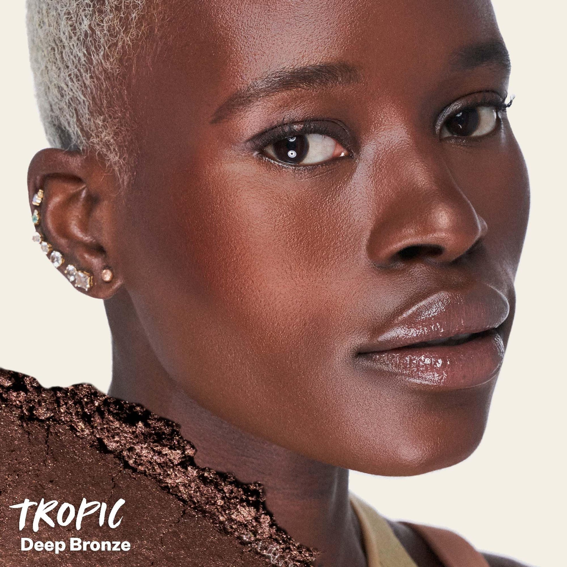 Kosas Sun Show Glowy Warmth Baked Bronzer - Contouring Powder for Cheekbones, Nose & Jawline - Enriched with Concentrated Fatty Acids - Talc-Free, Vegan & Hypoallergenic - Tropic - dailyvitalstore