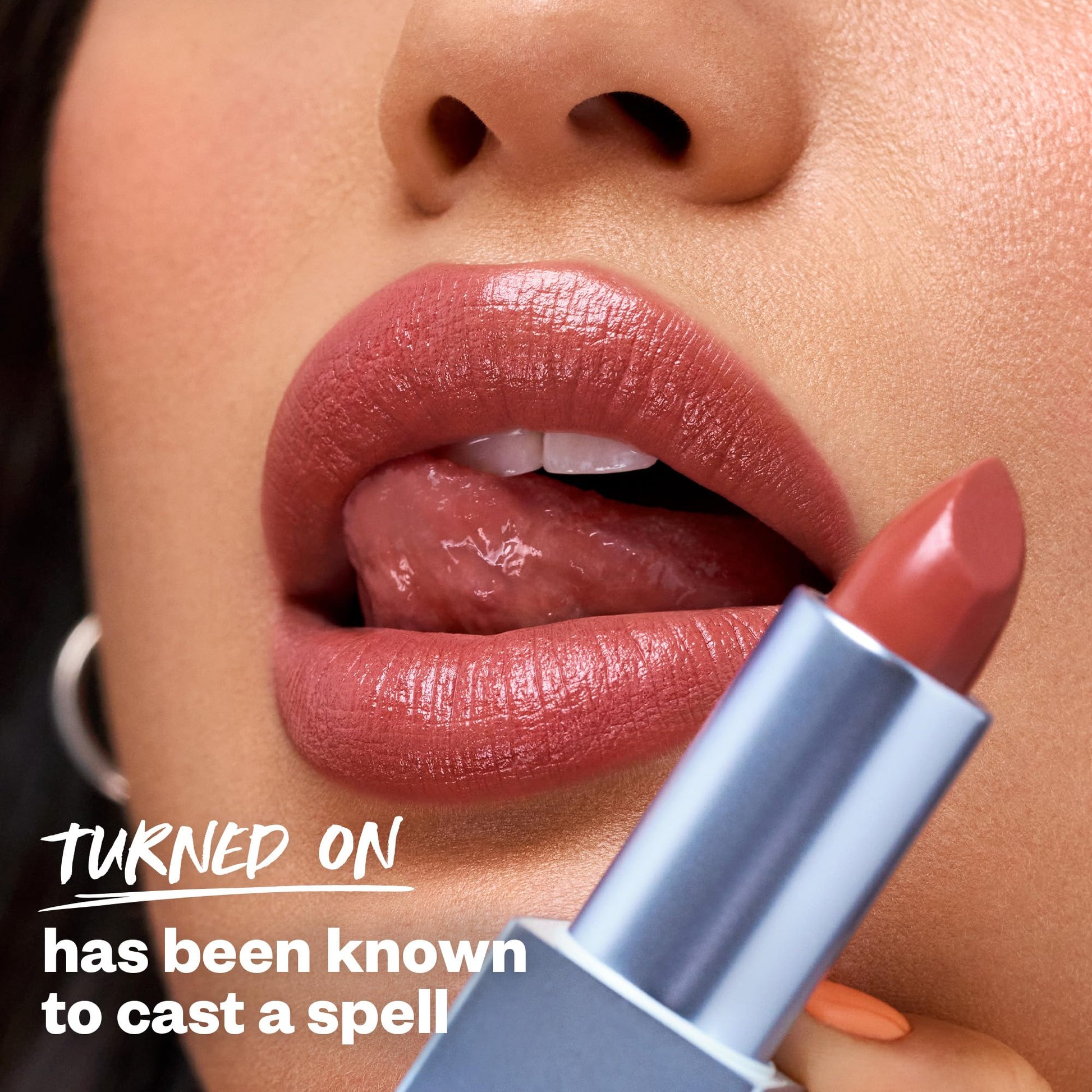 Kosas Weightless Lip Color Nourishing Satin Lipstick - High Impact Lip Color with Clean Formula - Comfy Feel & Soft Finish - Turned On - dailyvitalstore