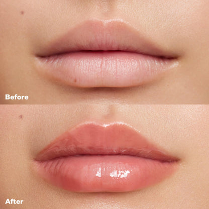 Kosas Wet Lip Oil Gloss - Hydrating Lip Plumping Treatment with Hyaluronic Acid & Peptides, Non-Sticky Finish (Unbuttoned) - dailyvitalstore