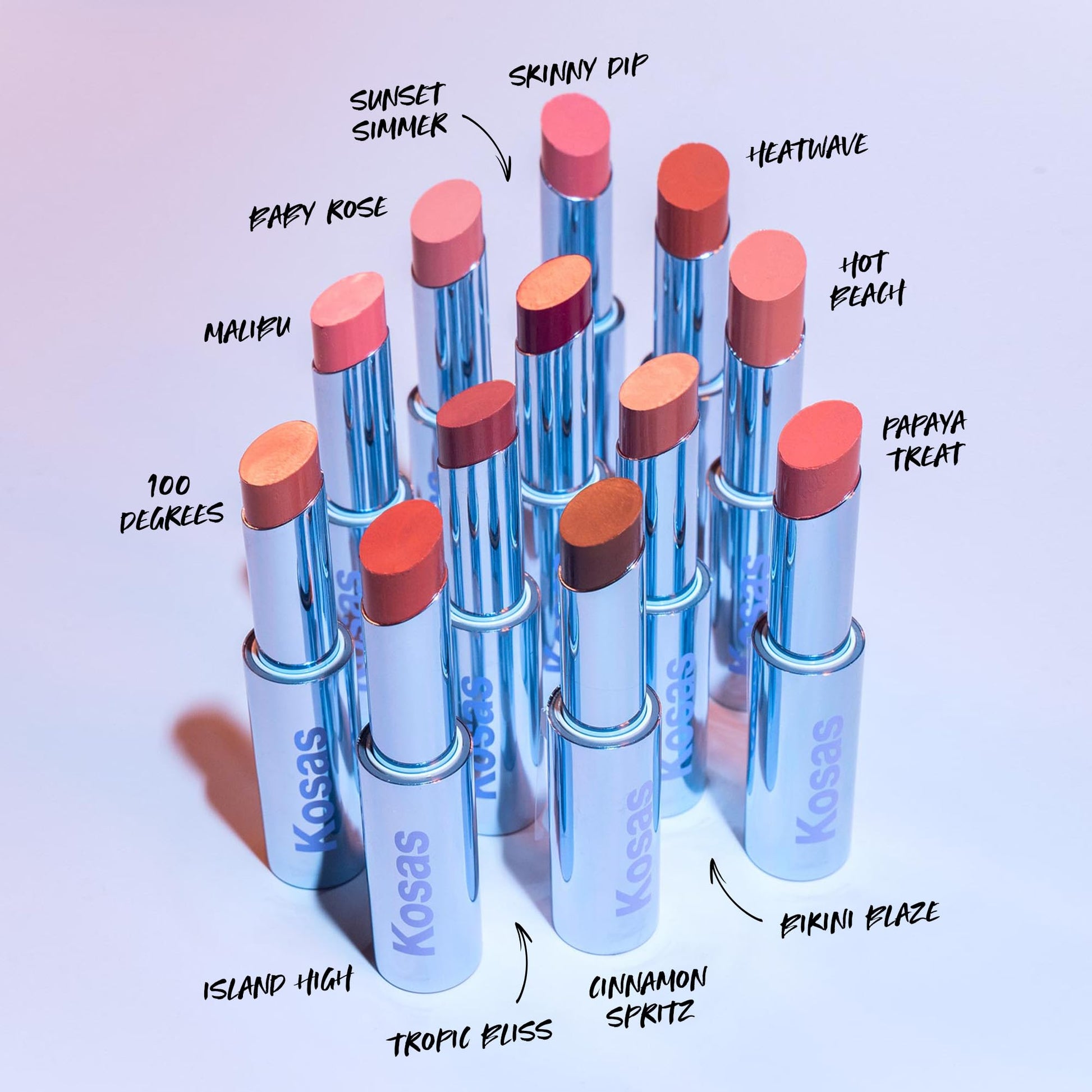 Kosas Wet Stick Moisturizing Shiny Sheer Lipstick with Ceramides, Hyaluronic acid, Peptides and Mango Butter - Soothes, Softens, and Moisturizes Lips – Malibu - dailyvitalstore