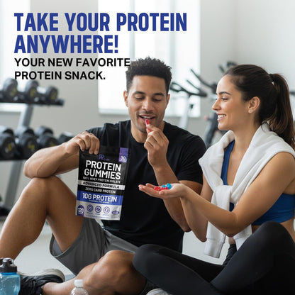 KR Labs Zero Carb 100% Pure Whey Isolate Protein Gummies | 300g Total Protein per Bag | 10g per Serving Plant Based with Vitamins for Men & Women - dailyvitalstore