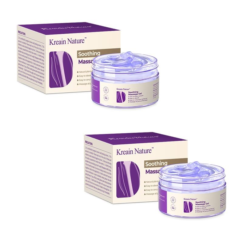 Kreain Nature 2 PCS Joint Gel Purple Soothing Massage Gel Soothes Knees, Lumbar, Neck, Back, Shoulders, Hands, and Feet, 1.76 oz - dailyvitalstore