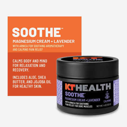 KT Health, Magnesium Cream, Soothe - Soothing Aromatherapy & Calming Pain Relief - dailyvitalstore