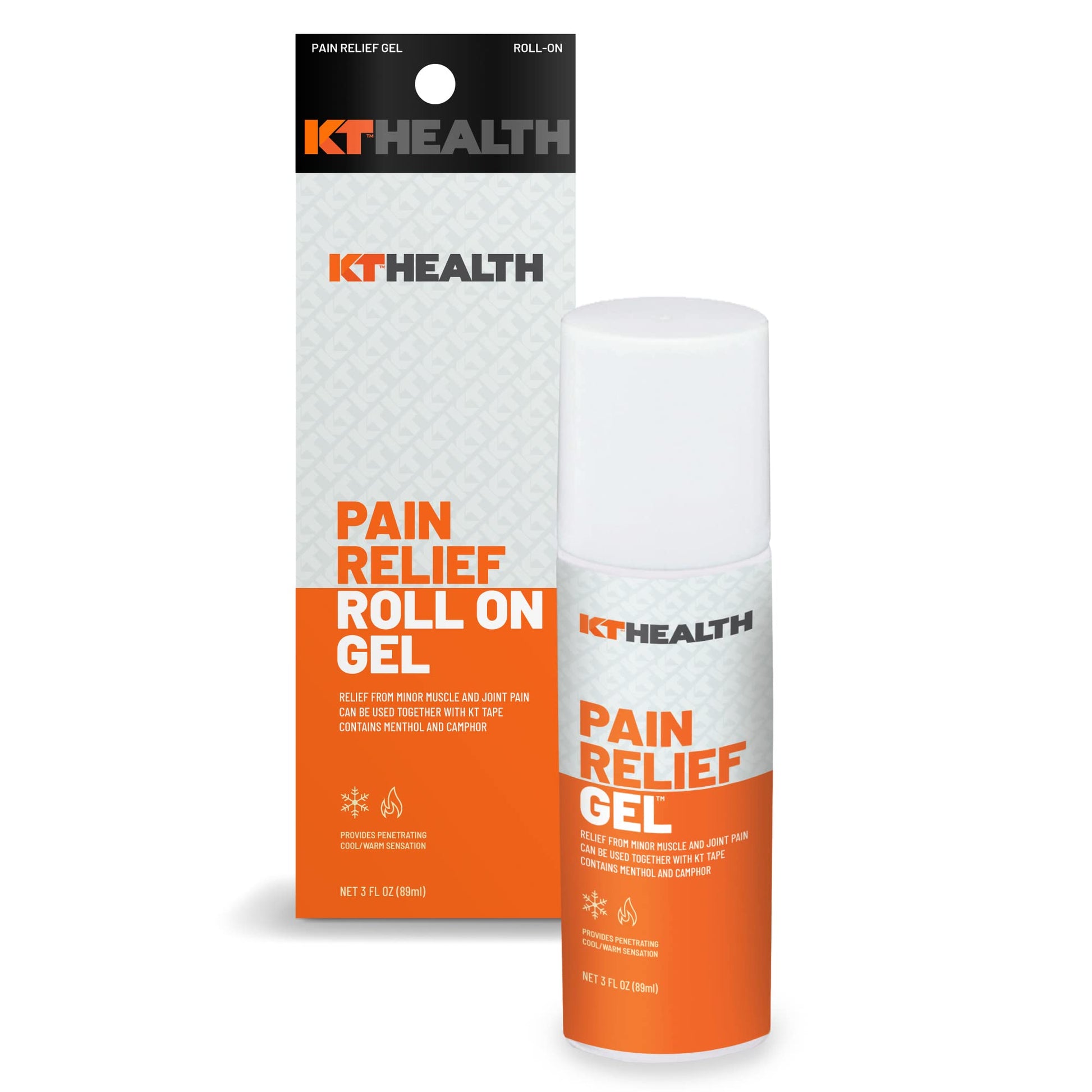 KT Tape Health, Pain Relief Gel, Time-Released Topical Relief from Back Pain, Sciatica and Arthritis, 3.0 oz Roll-On - dailyvitalstore