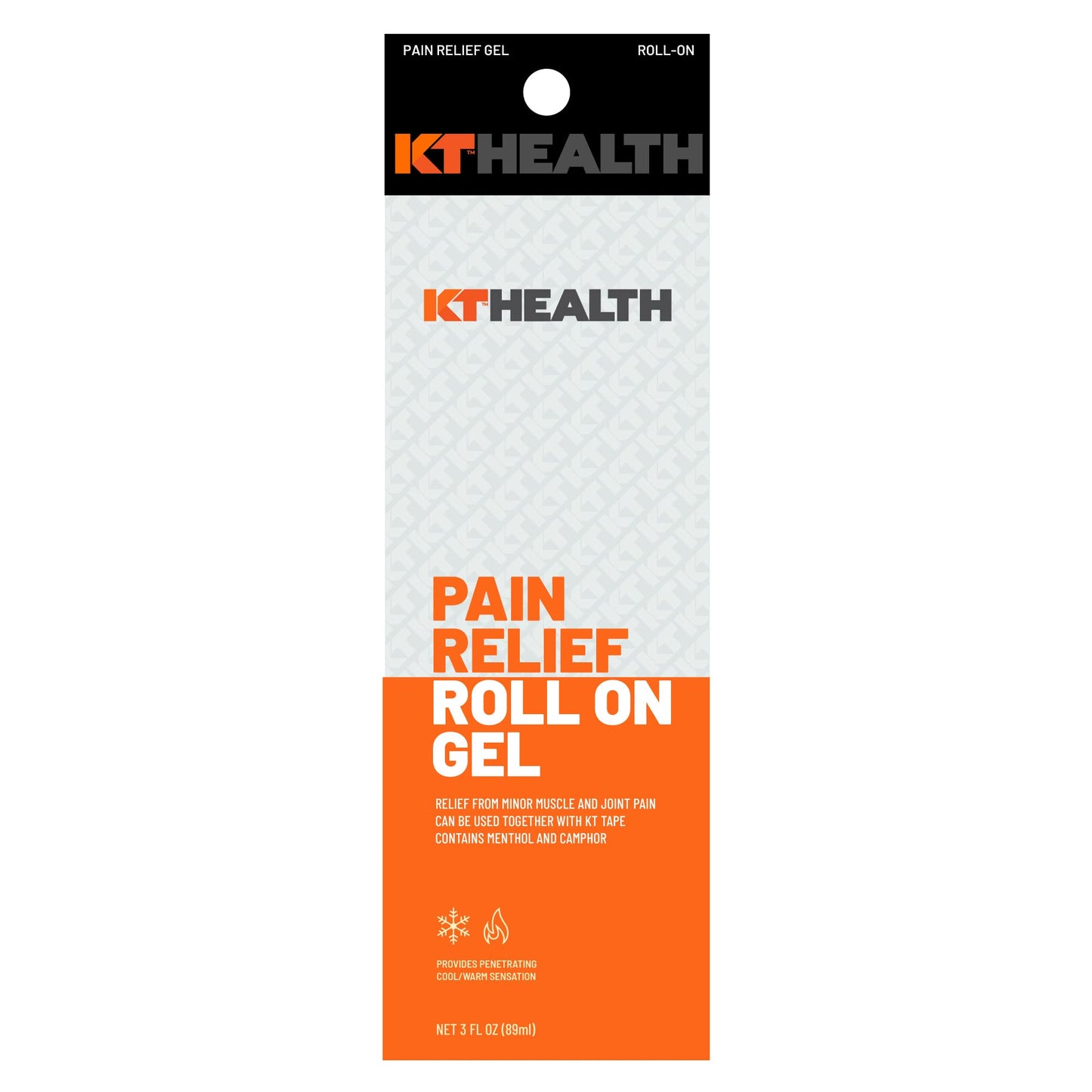 KT Tape Health, Pain Relief Gel, Time-Released Topical Relief from Back Pain, Sciatica and Arthritis, 3.0 oz Roll-On - dailyvitalstore