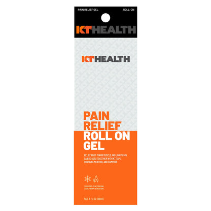 KT Tape Health, Pain Relief Gel, Time-Released Topical Relief from Back Pain, Sciatica and Arthritis, 3.0 oz Roll-On - dailyvitalstore