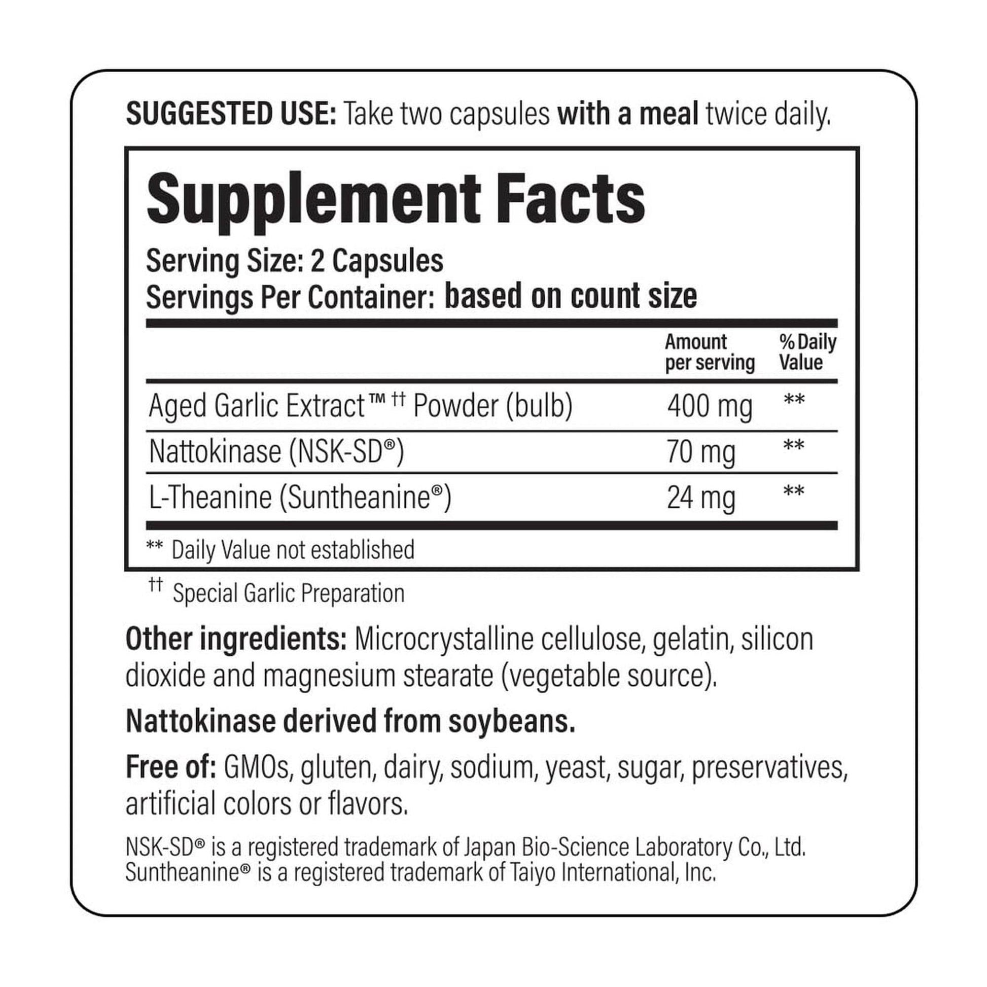 Kyolic Aged Garlic Extract Formula 109, Blood Pressure Health*, 240 Capsules - dailyvitalstore