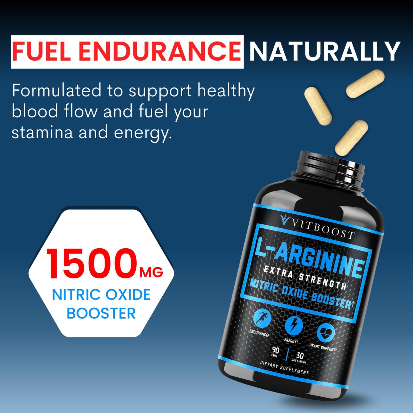L Arginine Capsules with L-Citrulline 1500mg - Nitric Oxide Booster for Stamina, Muscle, Energy & Vascularity - L-Arginine and Essential Amino Supplement for Extra Strength - dailyvitalstore