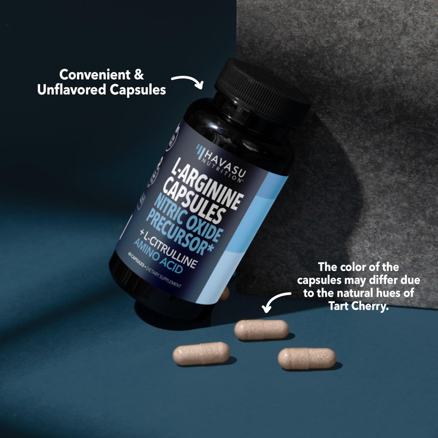 L-Arginine Capsules with L-Citrulline - Nitric Oxide Supplement - L Arginine and L Citrulline Blend - 120 Count - Vegan, Non-GMO Capsules for Performance - dailyvitalstore
