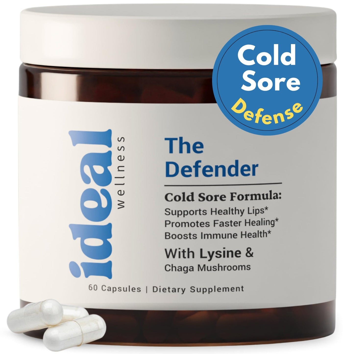 L-Lysine Cold Sore Treatment For Lips With Immune Support - L Lysine 1000mg Capsules, Chaga, Bee Propolis, Vitamin C, Zinc & Licorice Root Extract - Non-GMO, Vegetarian, - dailyvitalstore