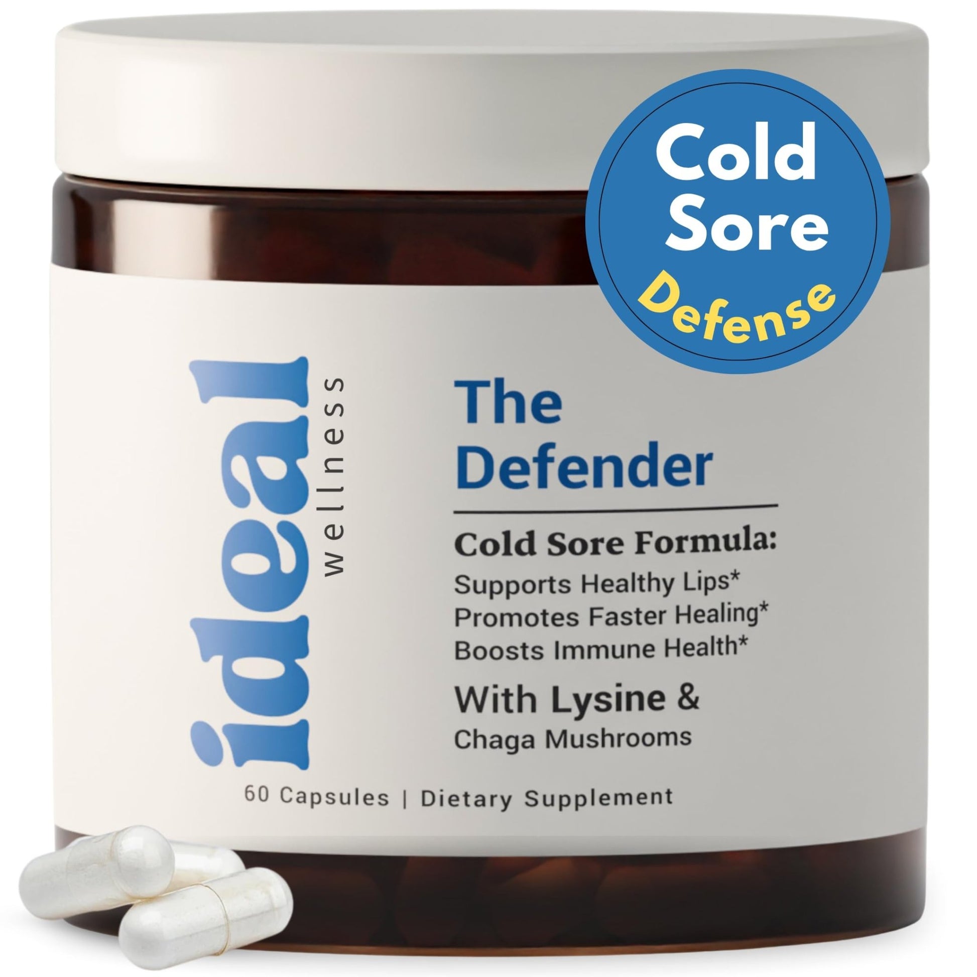L-Lysine Cold Sore Treatment For Lips With Immune Support - L Lysine 1000mg Capsules, Chaga, Bee Propolis, Vitamin C, Zinc & Licorice Root Extract - Non-GMO, Vegetarian, - dailyvitalstore