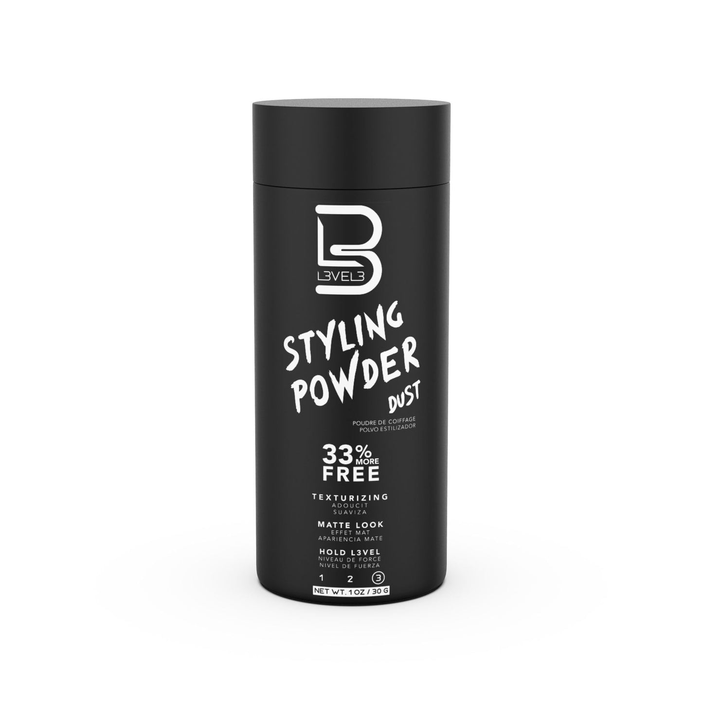 L3 Level 3 Styling Powder - Natural Look Mens Powder - Easy to Apply with No Oil or Greasy Residue (Small - 30 Grams) - dailyvitalstore