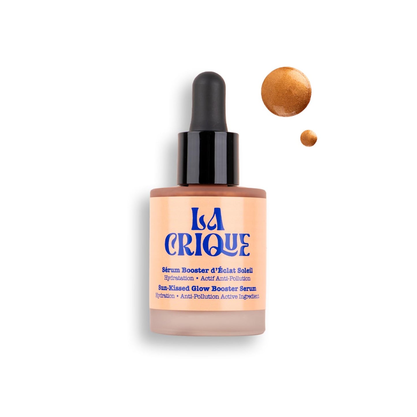 La Crique Bronzing Face Serum - Hydrating Bronzing Drops with Hyaluronic Acid & Anti-Pollution Protection - Natural Sun-Kissed Glow for All Skin Types - Vegan Friendly, Clean Beauty - 1 fl oz - dailyvitalstore
