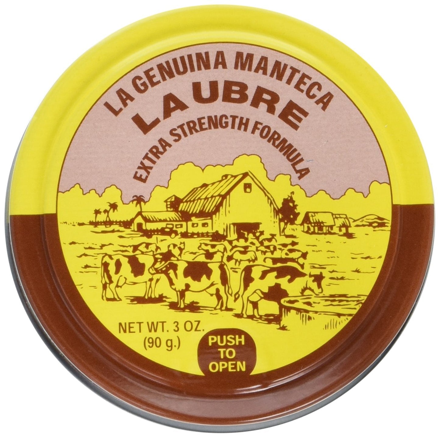 La Genuina Manteca Ubre Tin/Lata 3 Oz. (90g.) Extra Strength Formula - dailyvitalstore