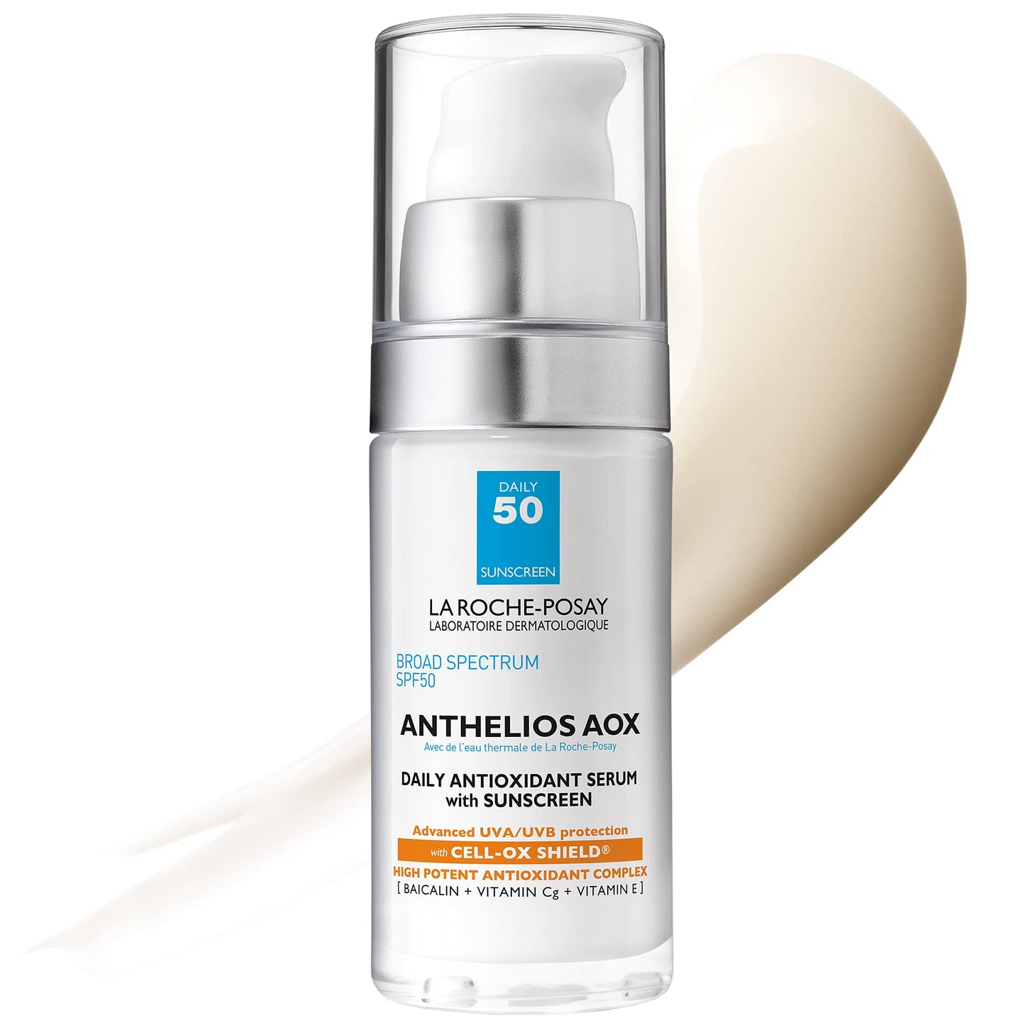 La Roche-Posay Anthelios AOX Daily Antioxidant Serum with SPF, Face Moisturizer with Sunscreen and Vitamin C & E, Oil Free Face Sunscreen for Sensitive Skin - dailyvitalstore