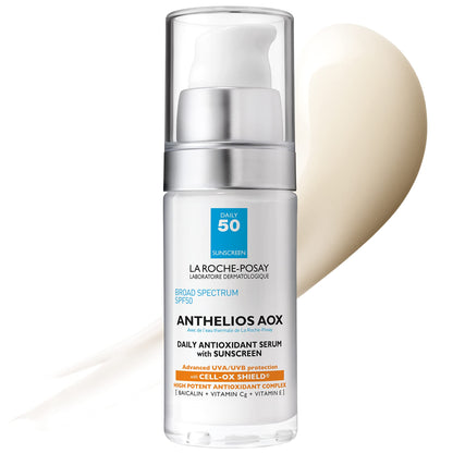 La Roche-Posay Anthelios AOX Daily Antioxidant Serum with SPF, Face Moisturizer with Sunscreen and Vitamin C & E, Oil Free Face Sunscreen for Sensitive Skin - dailyvitalstore