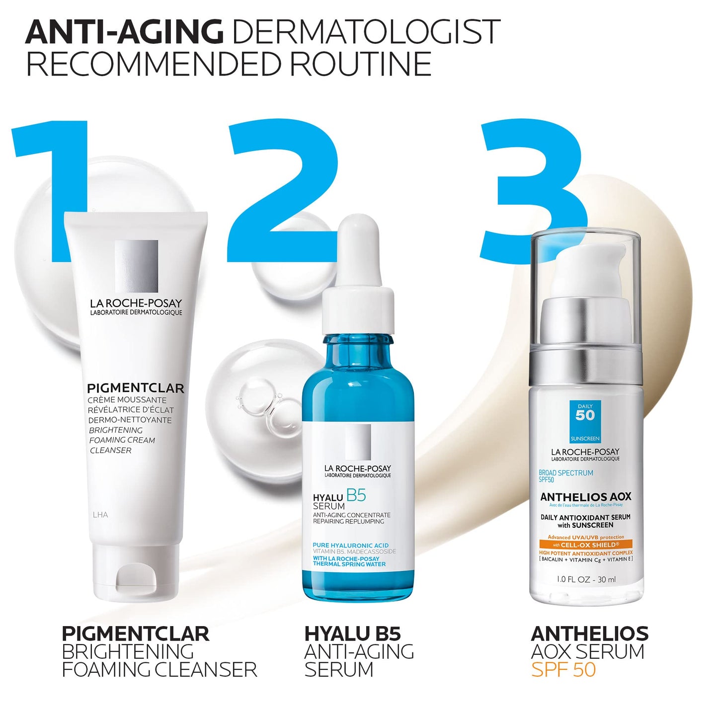 La Roche-Posay Anthelios AOX Daily Antioxidant Serum with SPF, Face Moisturizer with Sunscreen and Vitamin C & E, Oil Free Face Sunscreen for Sensitive Skin - dailyvitalstore