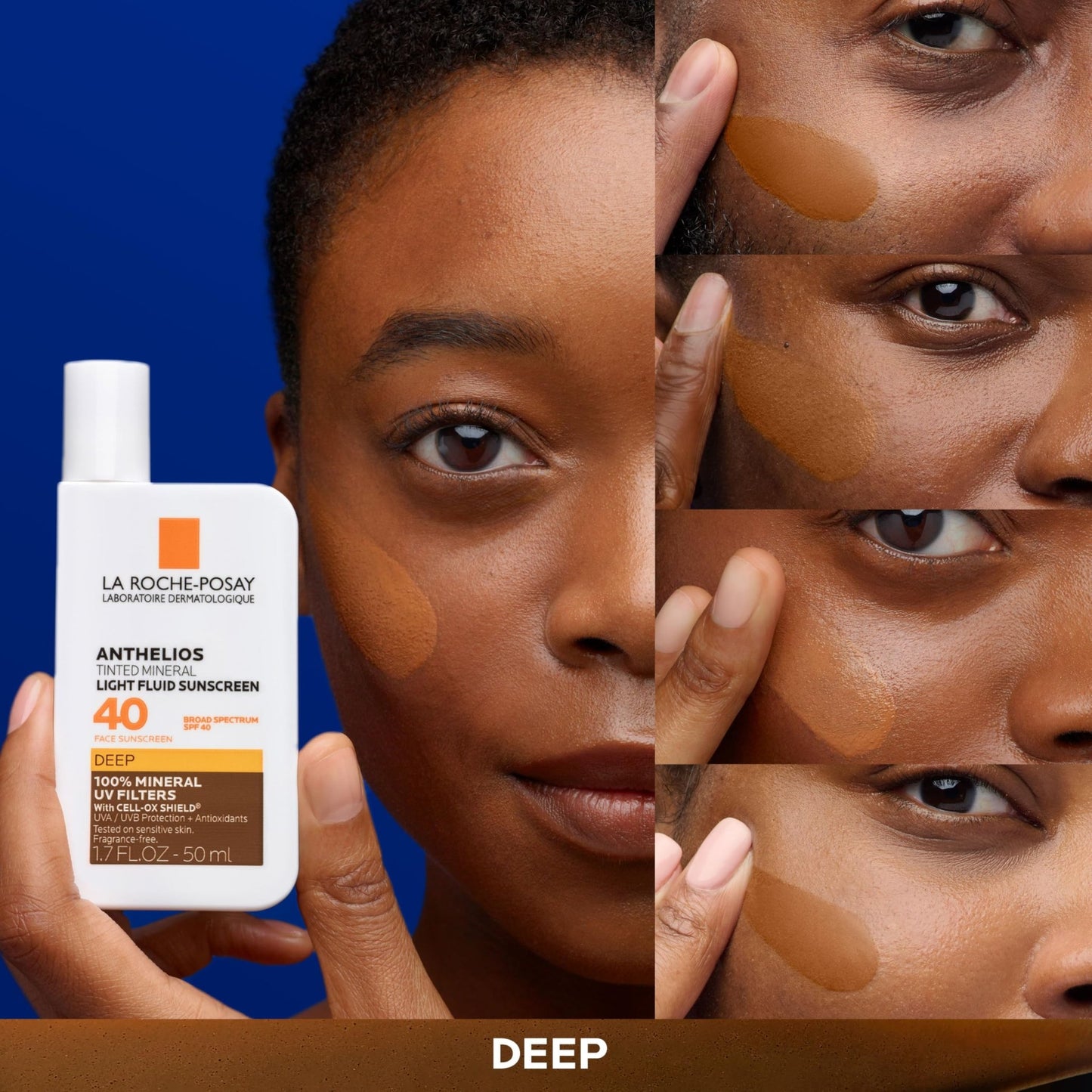 La Roche-Posay Anthelios Tinted Sunscreen SPF 40, Broad Spectrum SPF + Antioxidants, Titanium Dioxide & Zinc Oxide Sunscreen, 4 Flexible Shades With No White Cast - dailyvitalstore
