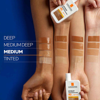La Roche-Posay Anthelios Tinted Sunscreen SPF 40, Broad Spectrum SPF + Antioxidants, Titanium Dioxide & Zinc Oxide Sunscreen, 4 Flexible Shades With No White Cast - dailyvitalstore