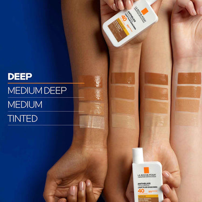 La Roche-Posay Anthelios Tinted Sunscreen SPF 40, Broad Spectrum SPF + Antioxidants, Titanium Dioxide & Zinc Oxide Sunscreen, 4 Flexible Shades With No White Cast - dailyvitalstore