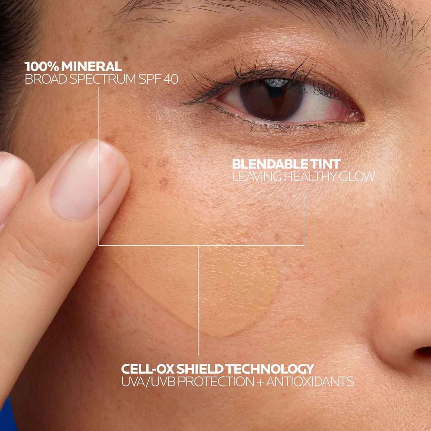 La Roche-Posay Anthelios Tinted Sunscreen SPF 40, Broad Spectrum SPF + Antioxidants, Titanium Dioxide & Zinc Oxide Sunscreen, 4 Flexible Shades With No White Cast - dailyvitalstore