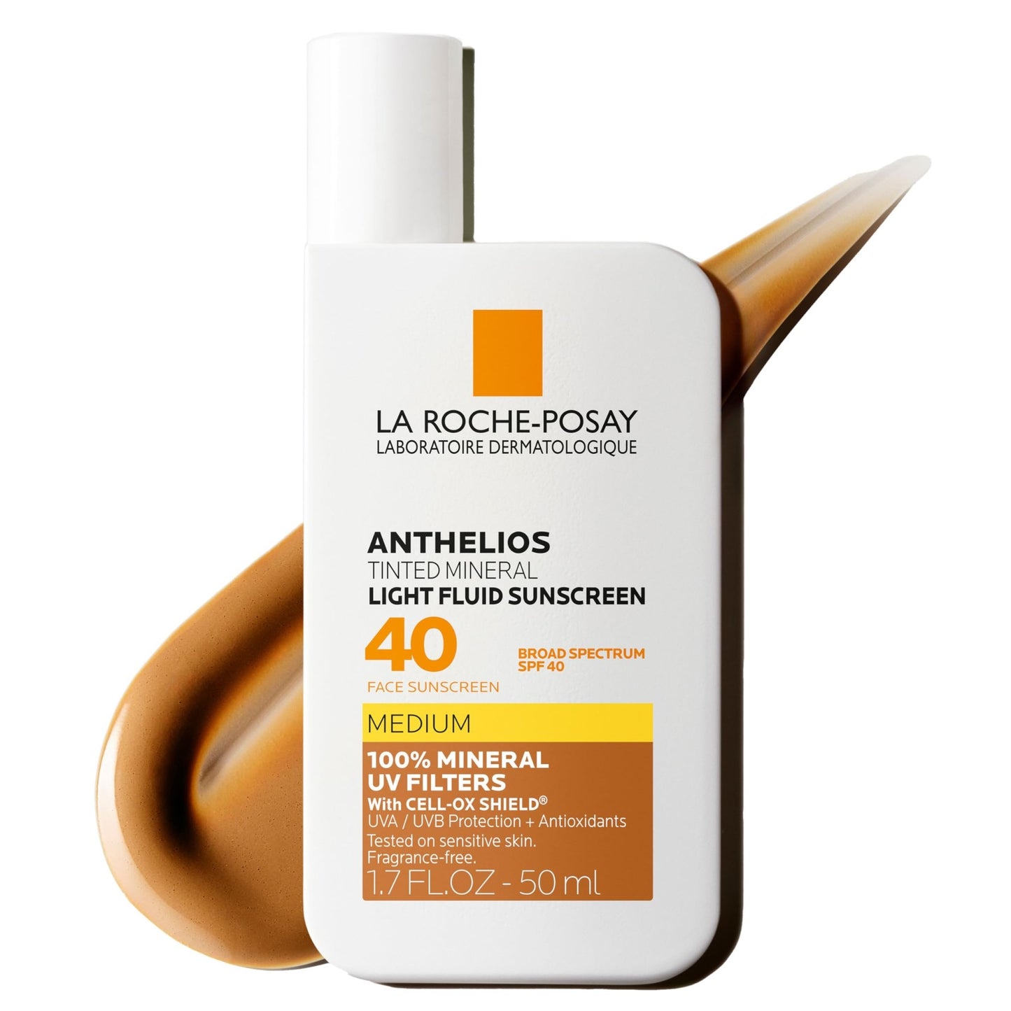 La Roche-Posay Anthelios Tinted Sunscreen SPF 40, Broad Spectrum SPF + Antioxidants, Titanium Dioxide & Zinc Oxide Sunscreen, 4 Flexible Shades With No White Cast - dailyvitalstore