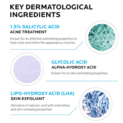 La Roche-Posay Effaclar Salicylic Acid Treatment to Minimize Pores, Clear Acne Blemishes and Post Acne Marks - dailyvitalstore