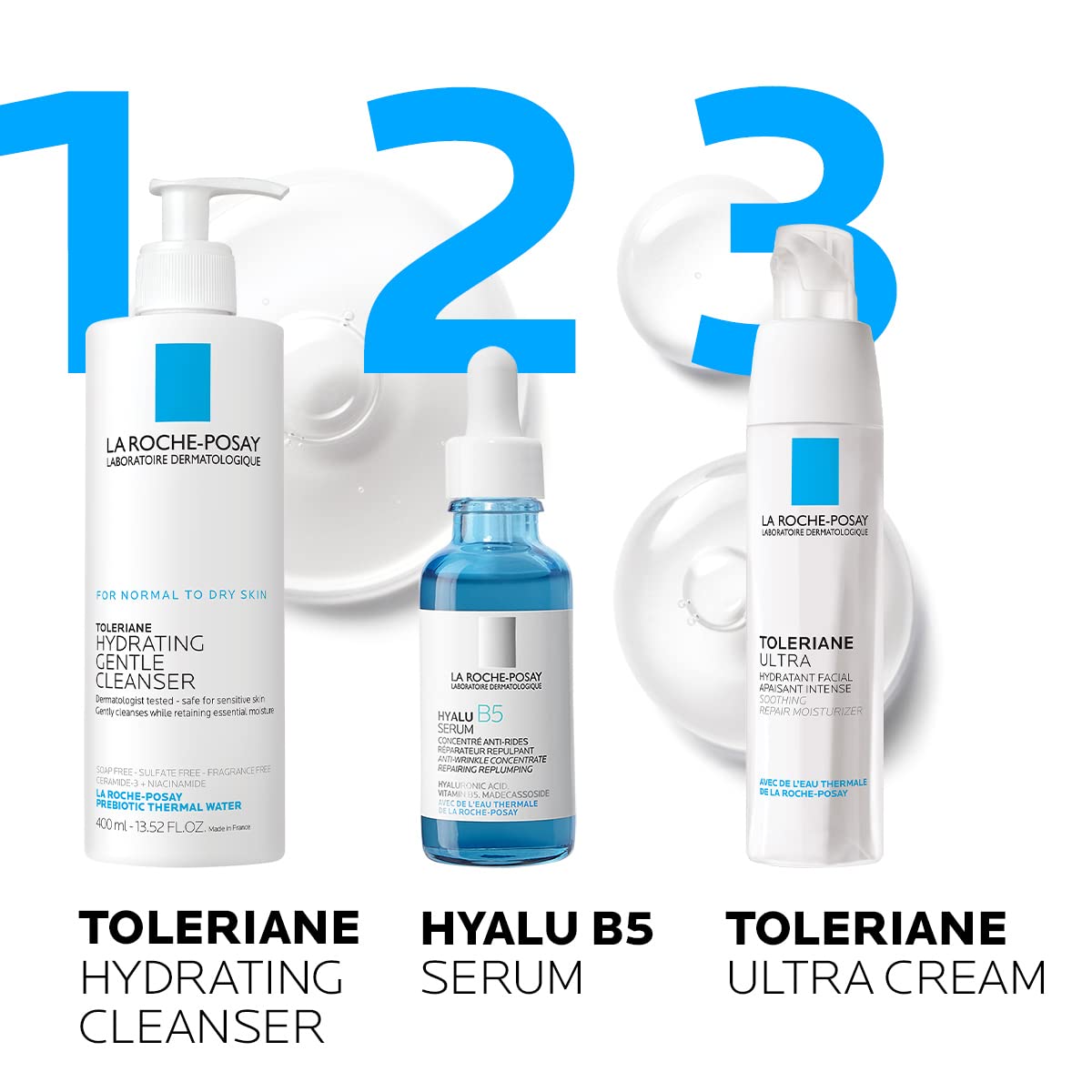La Roche-Posay Hyalu B5 Pure Hyaluronic Acid Serum for Face, with Vitamin B5, Anti-Aging Serum for Fine Lines and Wrinkles, - dailyvitalstore